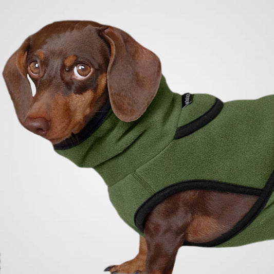 WarmOver Dackel & Co | Warmer Hundemantel - mit angepasstem Schnitt für Dackel