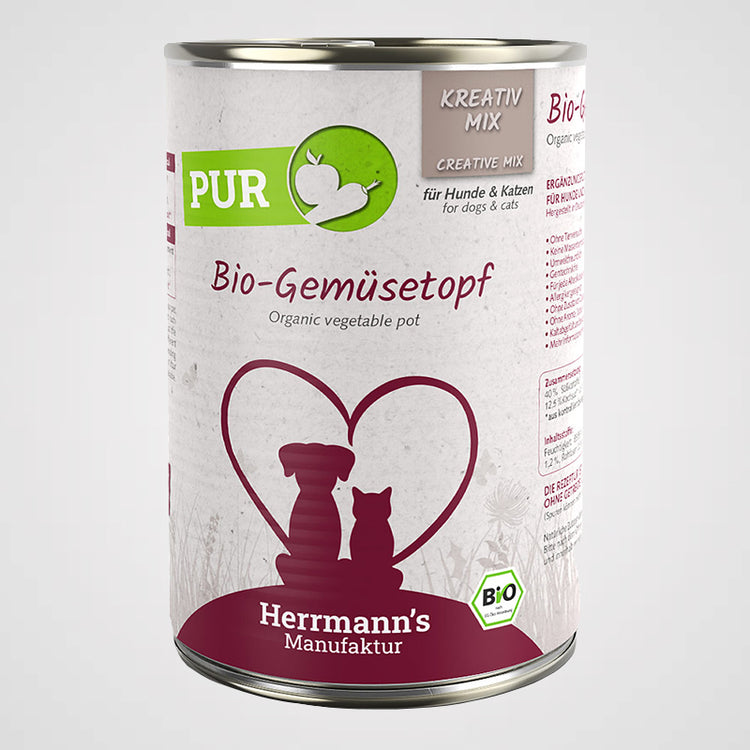 HERRMANN'S - Bio Gemüsetopf | Premium Nassfutter für Hunde