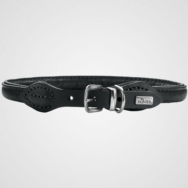 HUNTER - Halsband Round & Soft Canadian Up | hochwertiges Hundehalsband