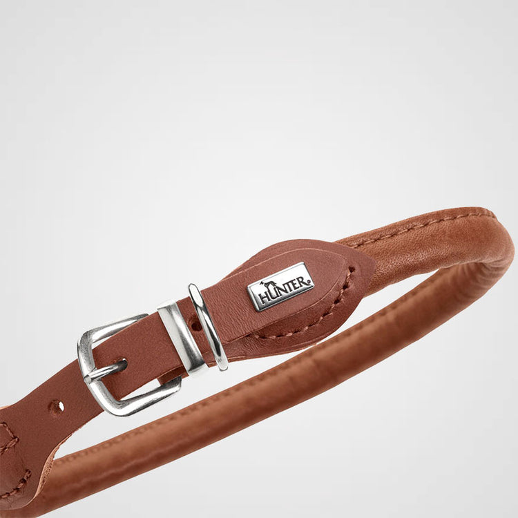 HUNTER - Halsband Round & Soft Canadian Up | hochwertiges Hundehalsband