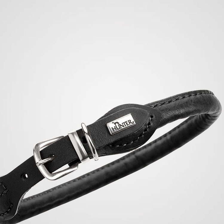 HUNTER - Halsband Round & Soft Canadian Up | hochwertiges Hundehalsband
