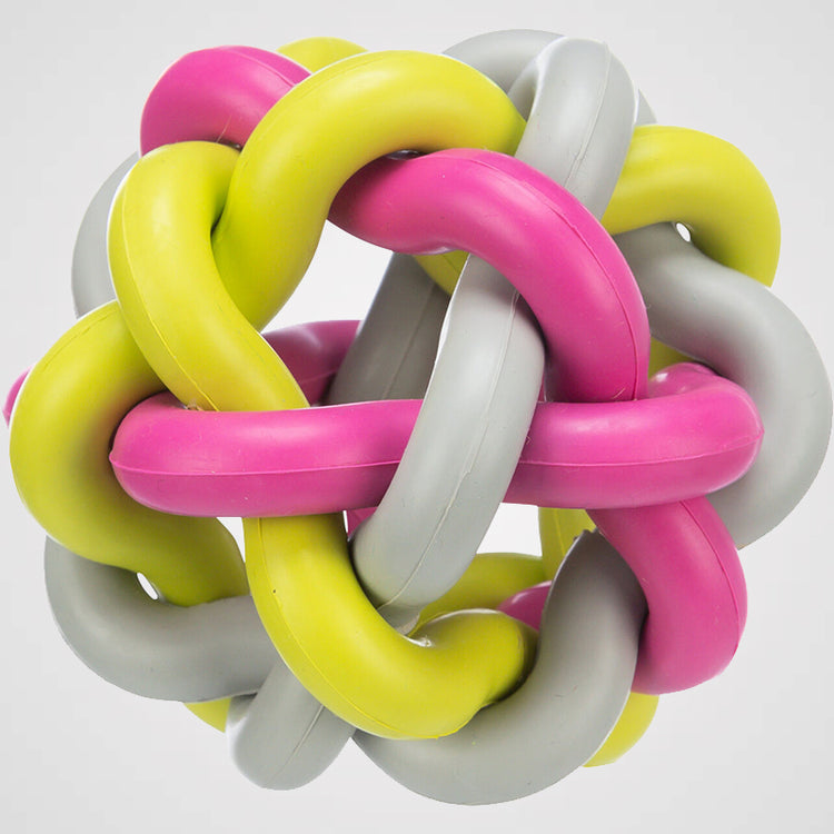 Knotenball - vielseitiger Ball | Hundespielzeug aus Naturgummi