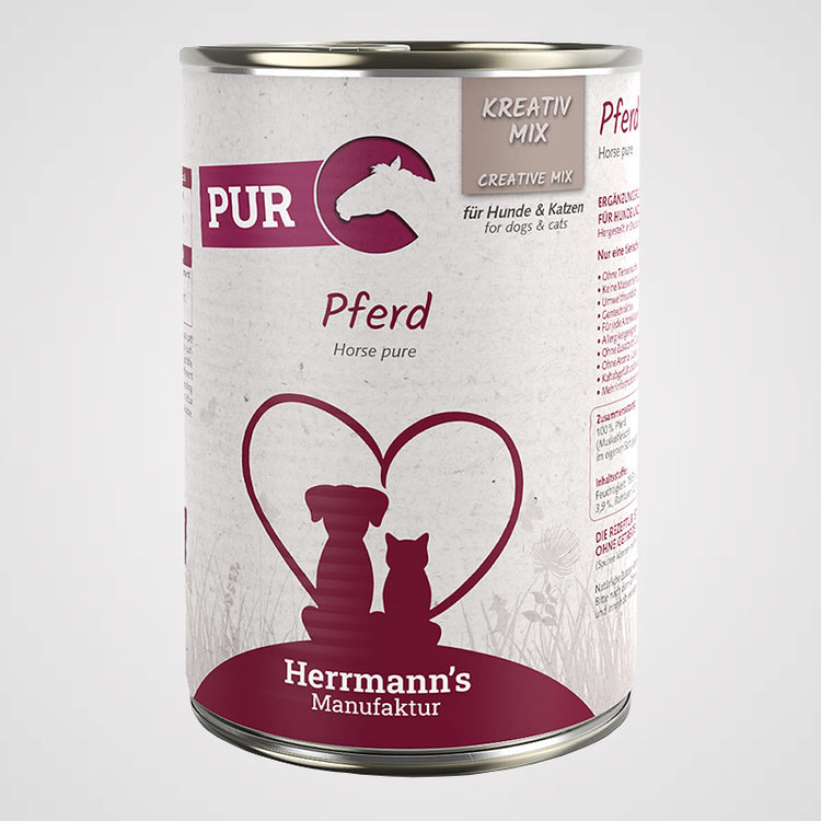 HERRMANN'S - Pferd Reinfleisch | Premium Nassfutter für Hunde