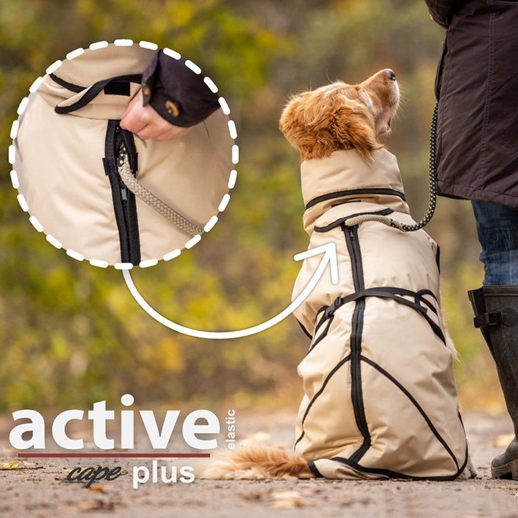 Active Cape Elastic Plus | wärmender Hundemantel - wasserabweisend & atmungsaktiv