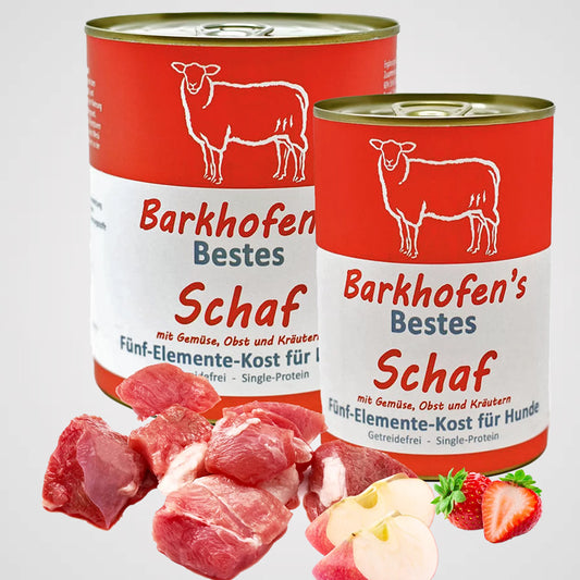 Barkhofen's Fünf-Elemente - Schaf | Premium Nassfutter für Hunde