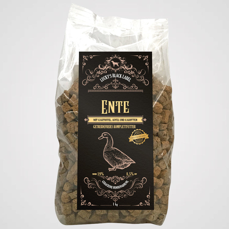 BLACK LABEL - Ente | getreidefreies Premiumtrockenfutter, ofengebacken