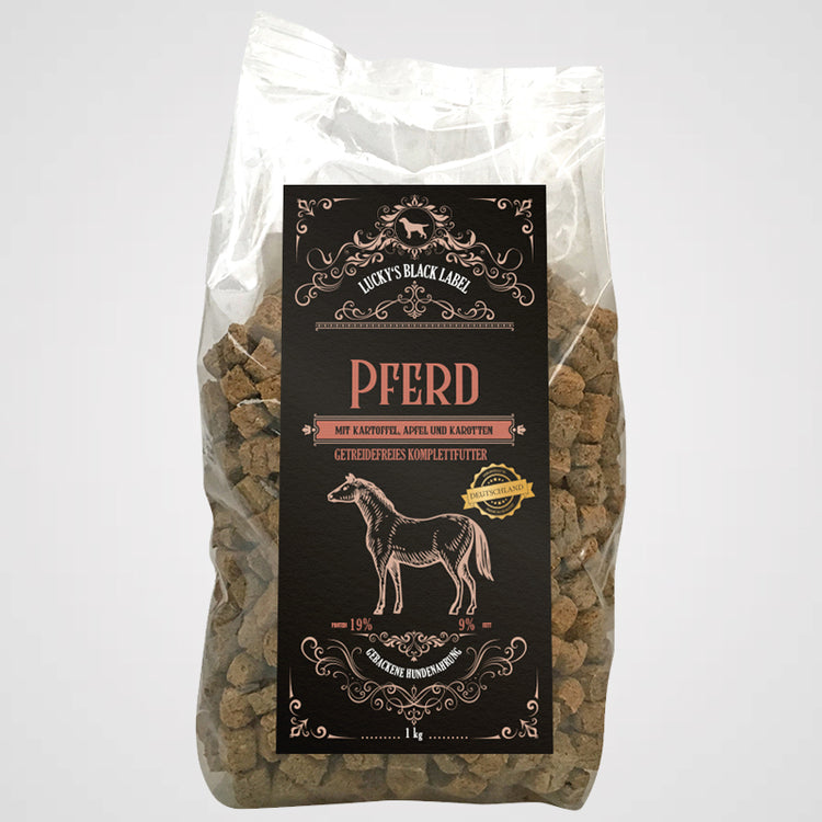 BLACK LABEL - Pferd | getreidefreies Premiumtrockenfutter, ofengebacken