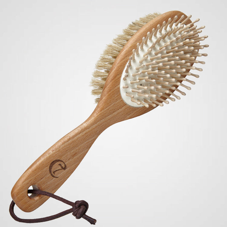 Cloud7 - Hundefellbürste mit Lederschlaufe | Hundebürste