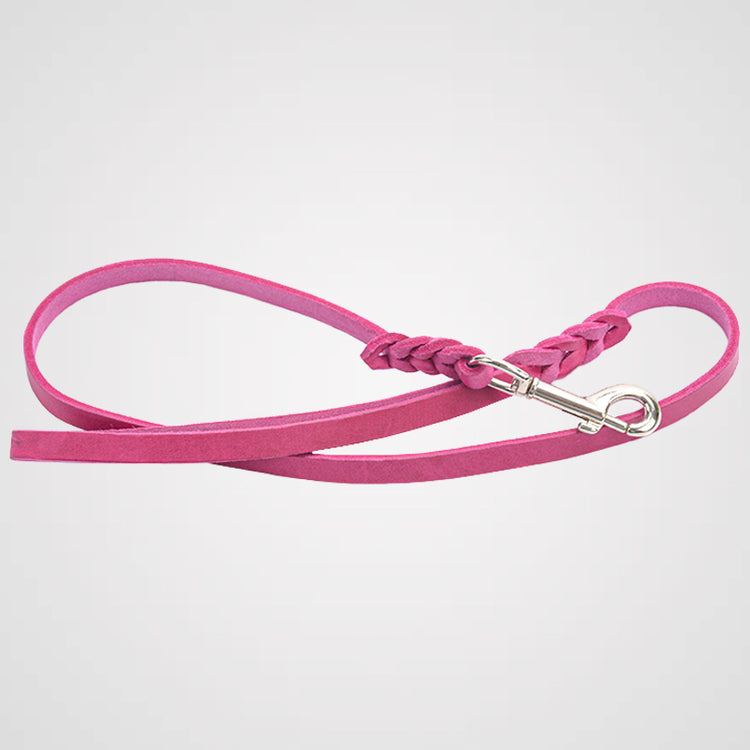 HeimatHund - Fettlederleine | Kurze Führleine (1,20m) - Hundeleine