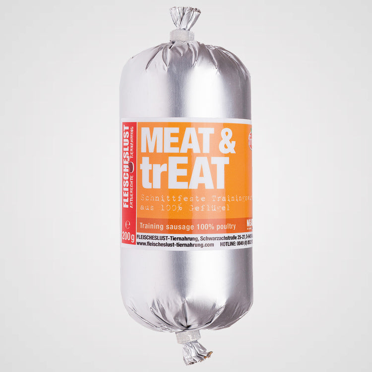 MEAT & trEAT - Fleischwurst | Trainingswurst für Hunde