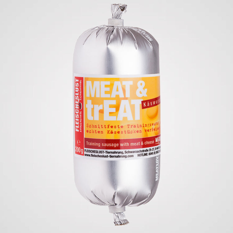 MEAT & trEAT - Fleischwurst | Trainingswurst für Hunde