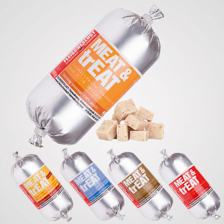 MEAT & trEAT - Fleischwurst | Trainingswurst für Hunde