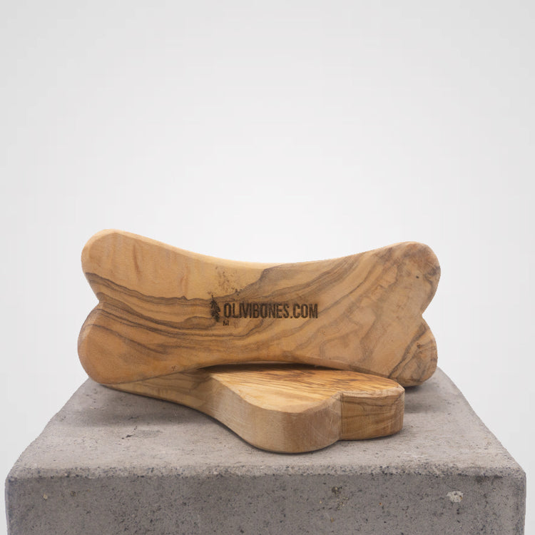 Olivi Knochen - Olivenholz Kauknochen | Premium-Kauartikel für Deinen Hund