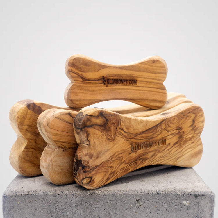 Olivi Knochen - Olivenholz Kauknochen | Premium-Kauartikel für Deinen Hund