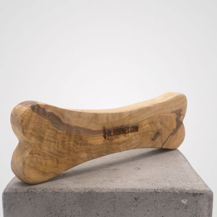 Olivi Knochen - Olivenholz Kauknochen | Premium-Kauartikel für Deinen Hund