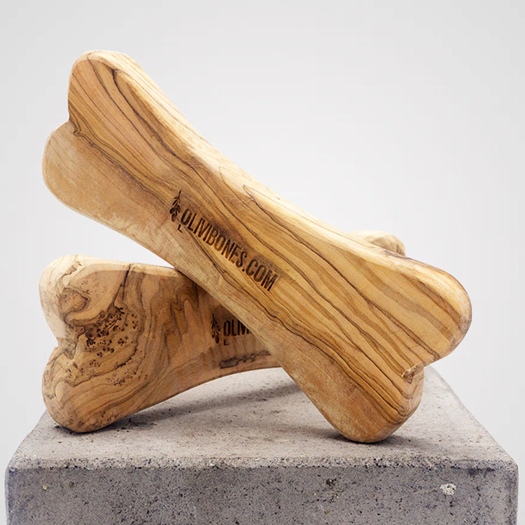 Olivi Knochen - Olivenholz Kauknochen | Premium-Kauartikel für Deinen Hund