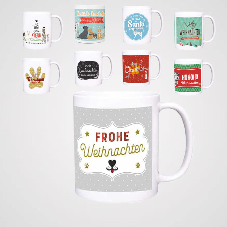 Pfotenschild - Weihnachtstassen - Produktbild