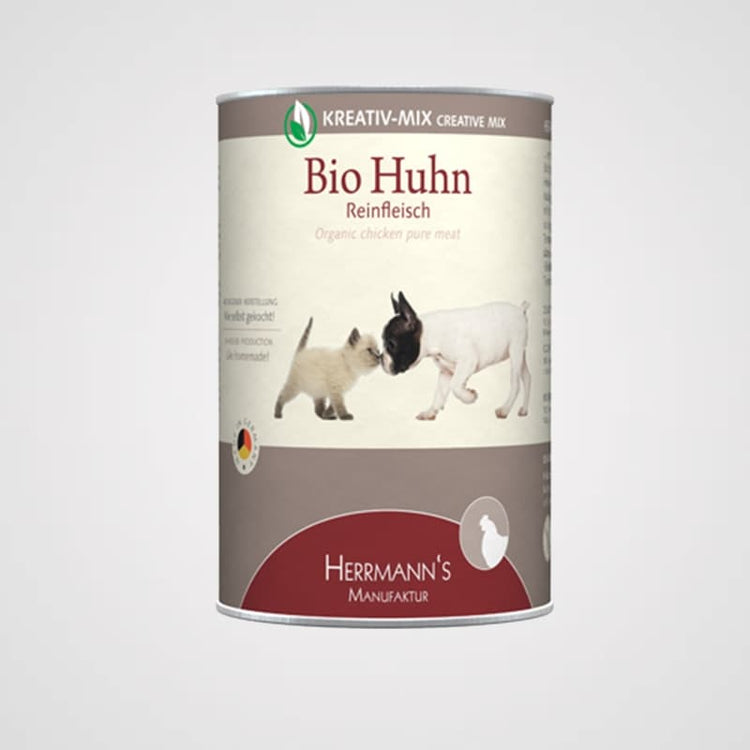 HERRMANN'S - Bio Huhn Reinfleisch | Premium Nassfutter für Hunde