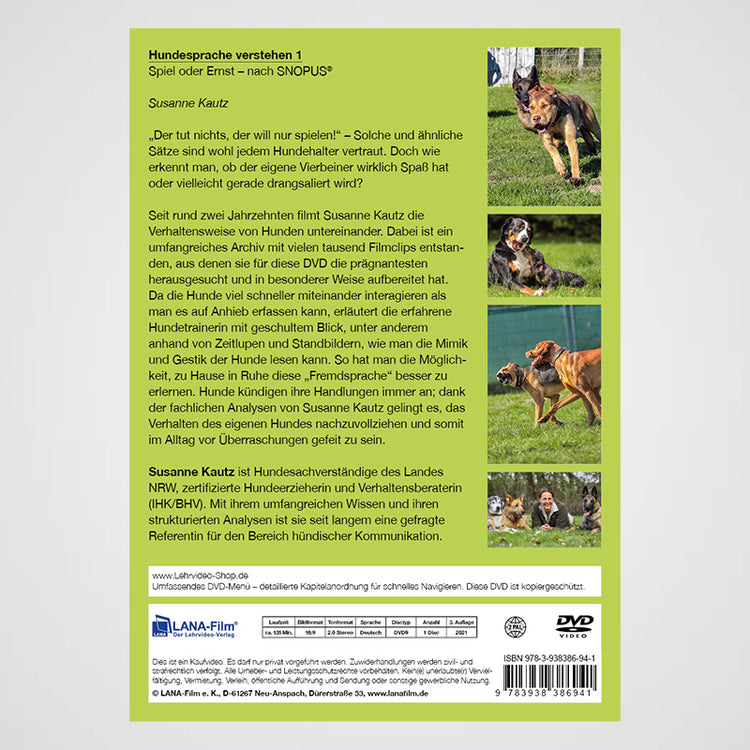 Hundesprache verstehen 1 - Susanne Kauz | DVD Hundetraining