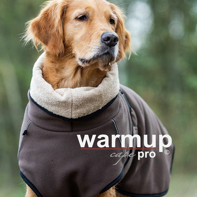 WARMUP cape Pro | wärmender Hundemantel zum Wenden mit Kragen
