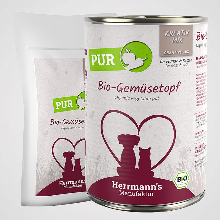 HERRMANN'S - Bio Gemüsetopf | Premium Nassfutter für Hunde