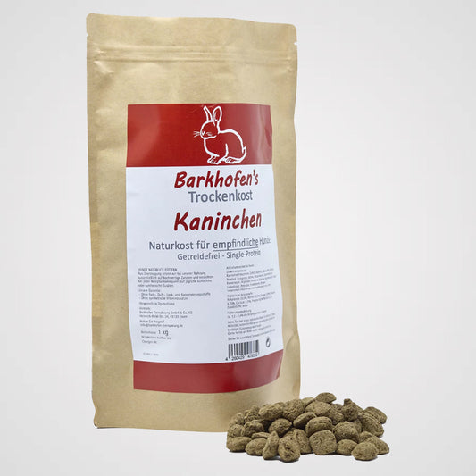 Barkhofen's Trockenkost - Kaninchen | getreidefreies Premiumtrockenfutter, Single-Protein
