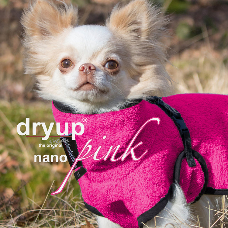 DRYUP cape Nano | Hundebademantel - für Chihuahua & Co.