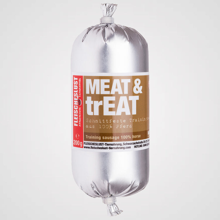 MEAT & trEAT - Fleischwurst | Trainingswurst für Hunde