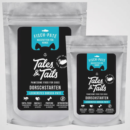 Tales&Tails - Dorschstarten - Dorsch-Paté | Premium Nassfutter für Hunde